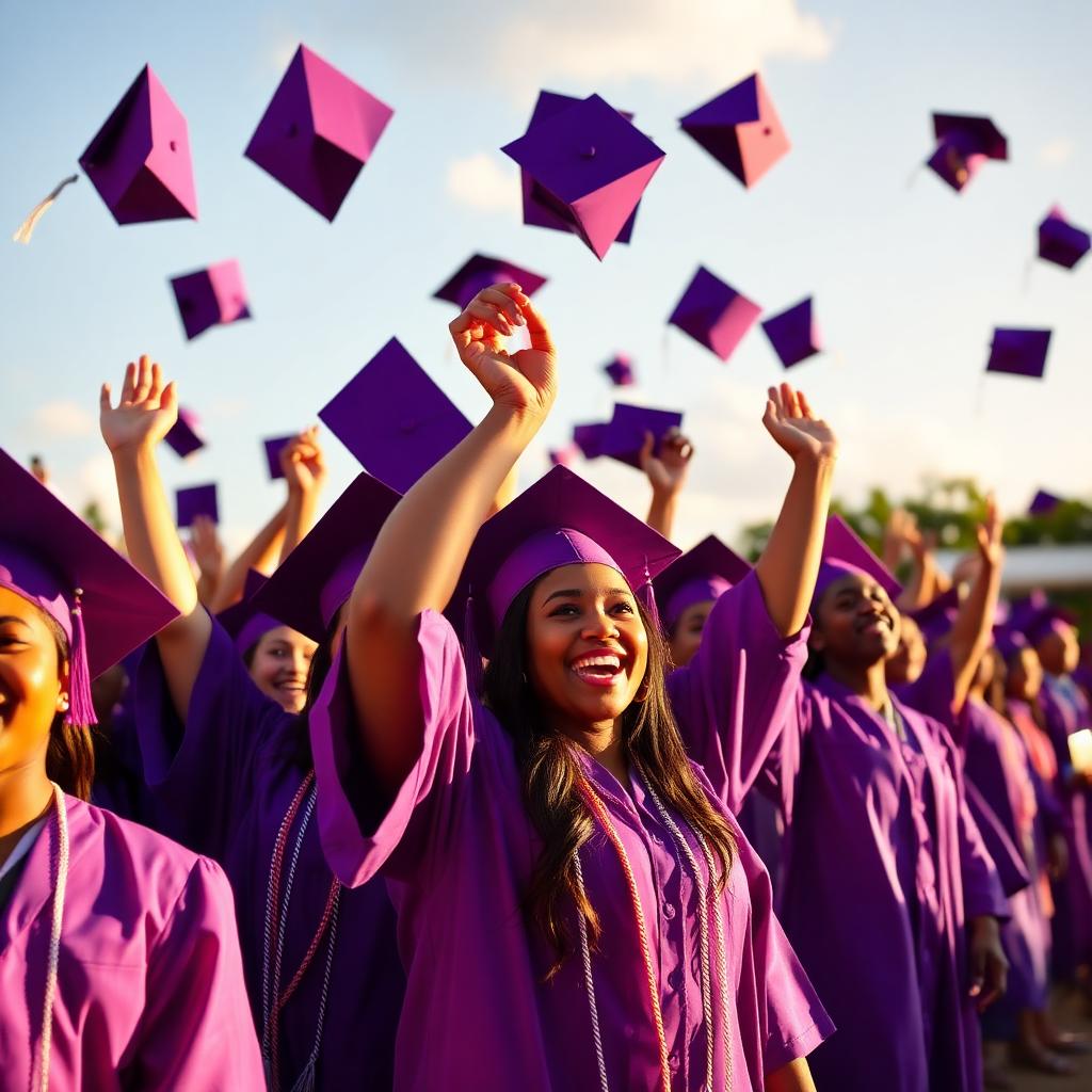 Graduation ceremony celebration